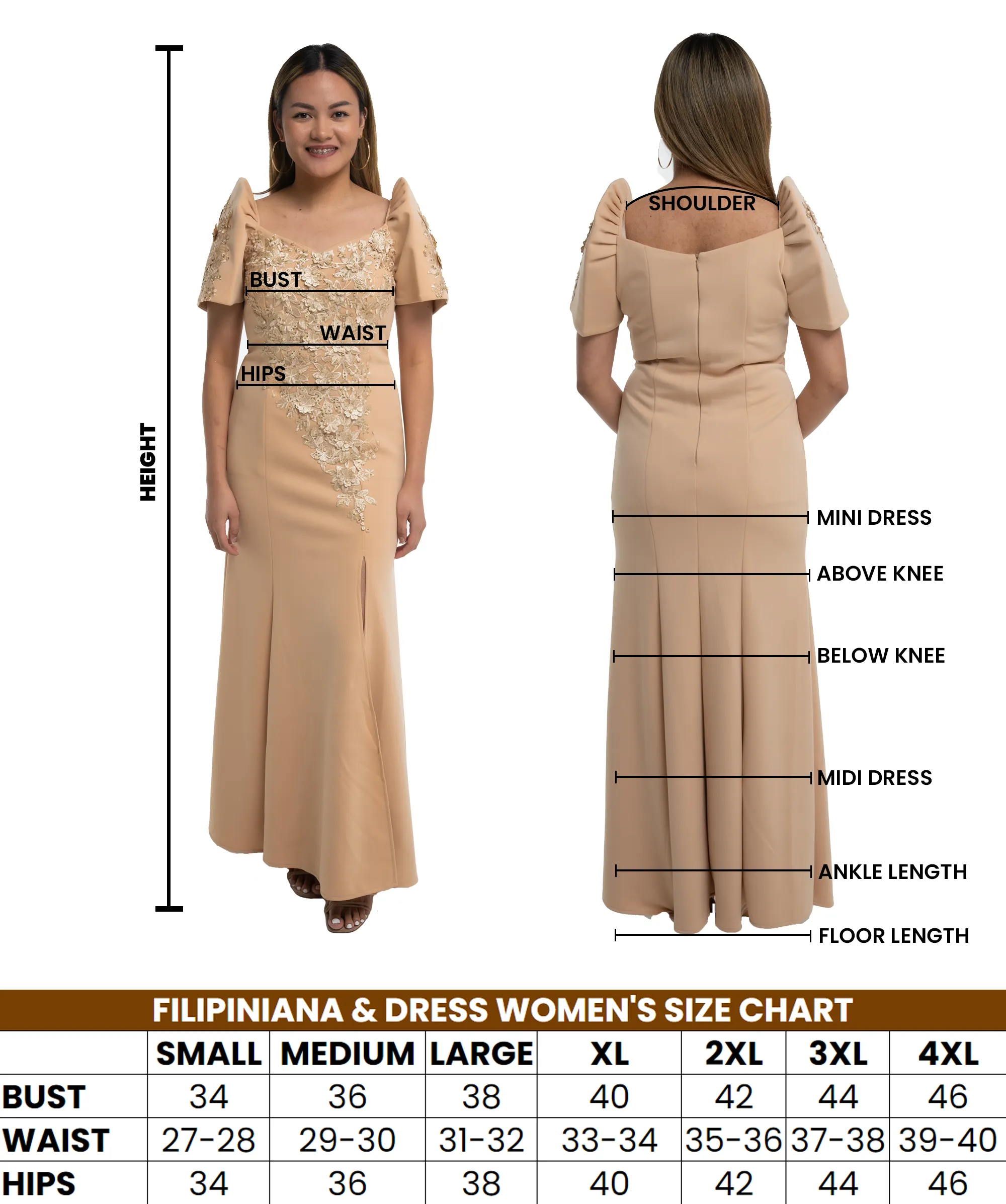 Organza Green Filipiniana Barong  Dress - Lear - JF13