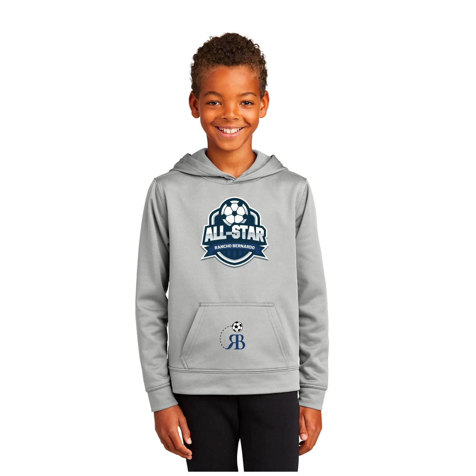 REC SOCCER RB REC ALL STAR YOUTH PERFORMANCE FLEECE PULLOVER HOODED SWEATSHIRT