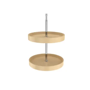 Rev-A-Shelf / 6012-18-15-52 / Polymer Full-Circle 2-Shelf Lazy Susan w/Dependent Hardware for Corner Wall Cabinets