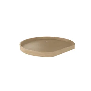 Rev-A-Shelf / LD-4BW-201-28-1 / Banded Wood D-Shaped Lazy Susan Shelf for Corner Base Cabinets