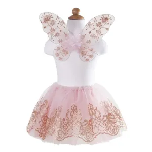 Rose Gold Wings & Tutu Set, Size 4-6