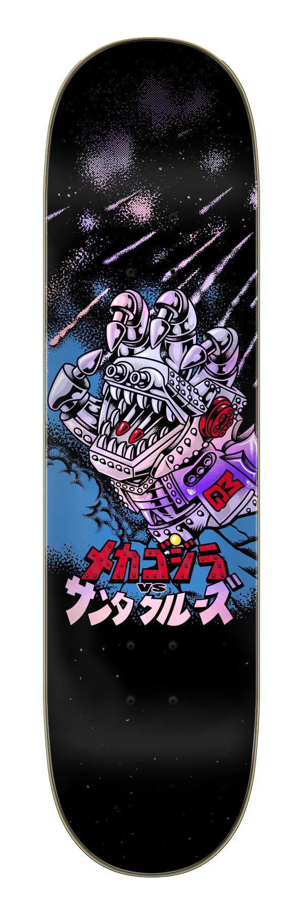 Santa Cruz x Godzilla Mecha Hand 8" Skateboard Deck