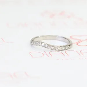 Soleil Half Eternity Natural Round cut Diamond Wedding Band