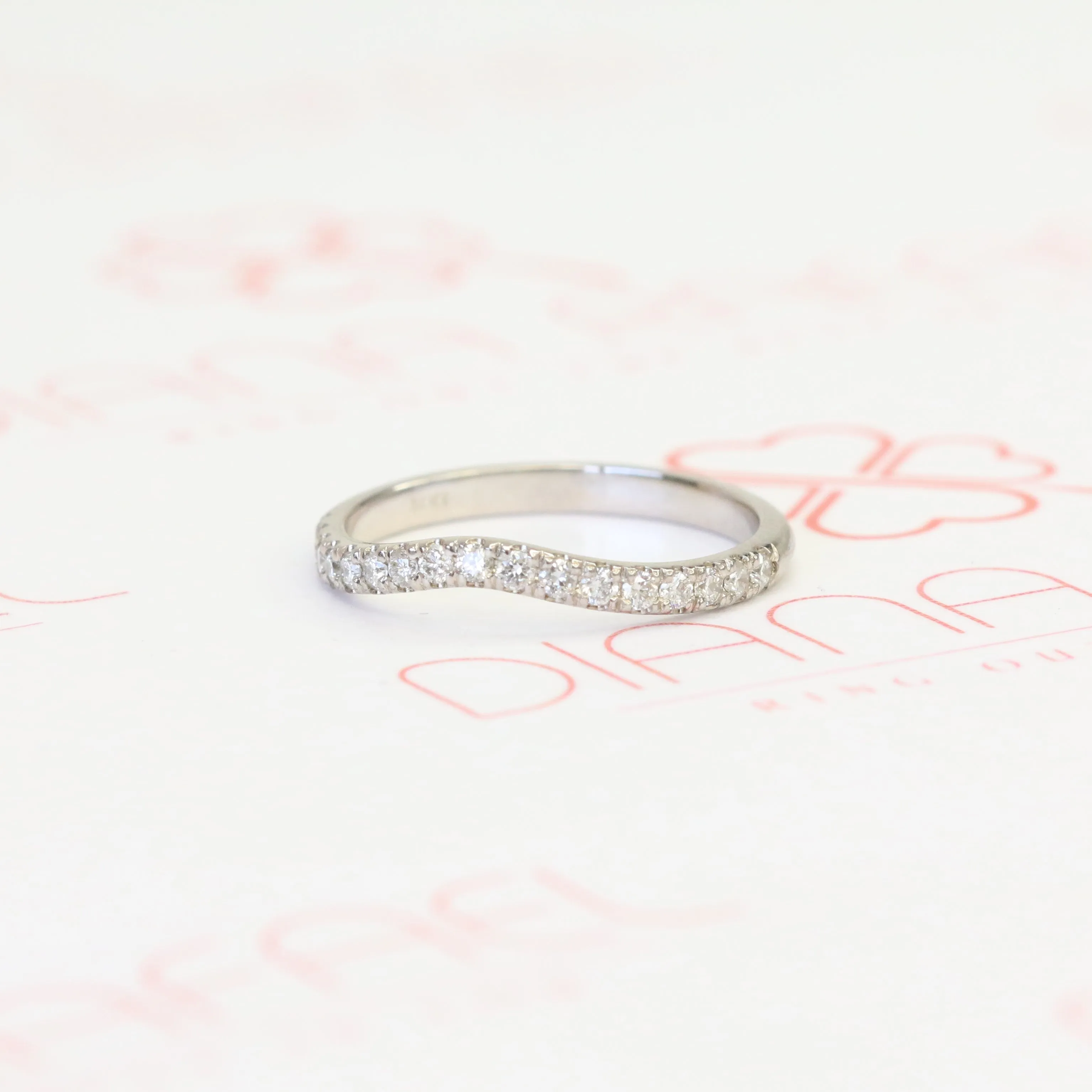 Soleil Half Eternity Natural Round cut Diamond Wedding Band