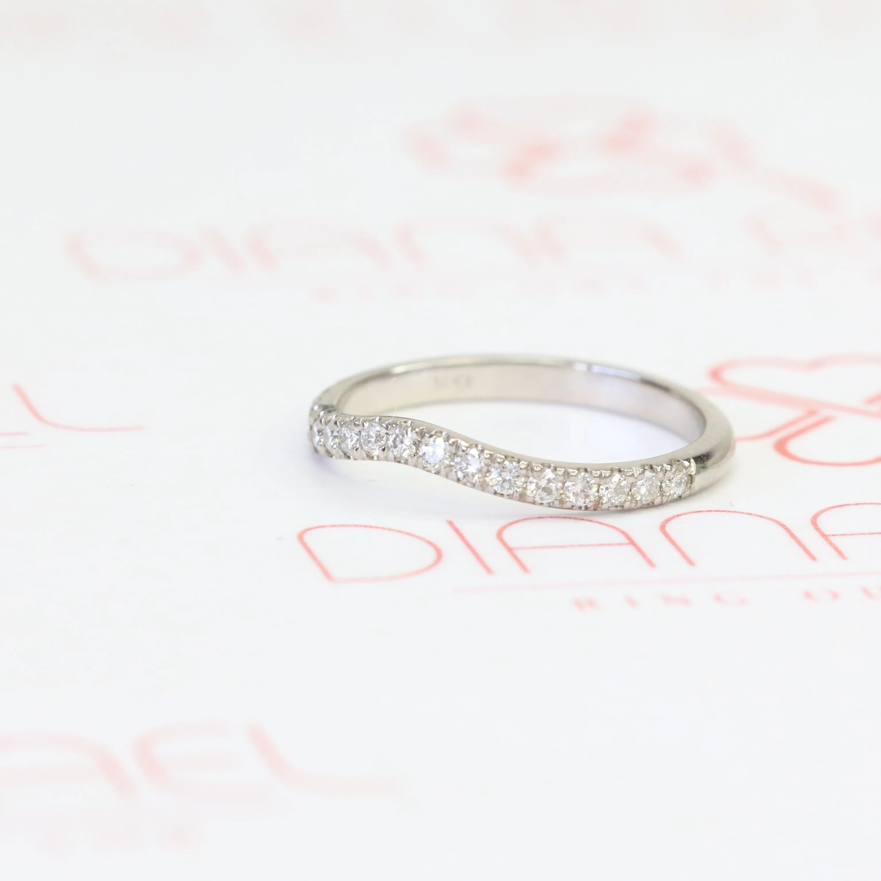 Soleil Half Eternity Natural Round cut Diamond Wedding Band