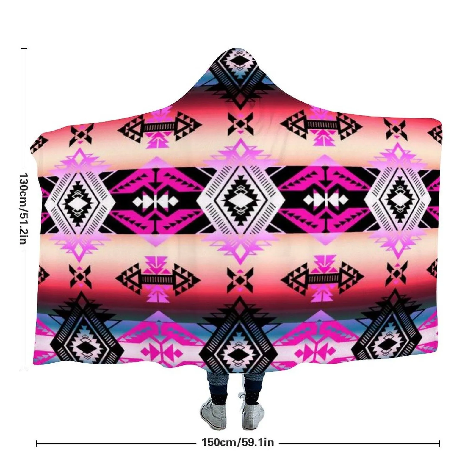 Sovereign Nation Skies Hooded Blanket