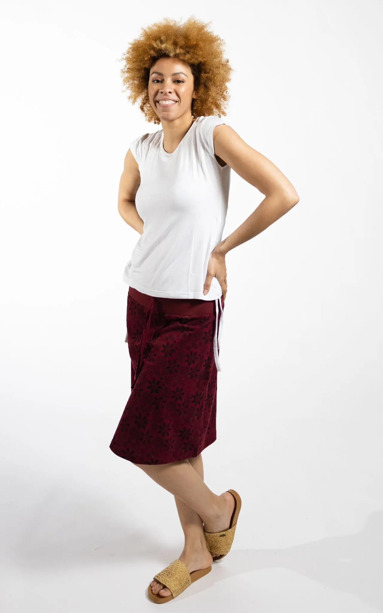 Stella Skirt - Maroon