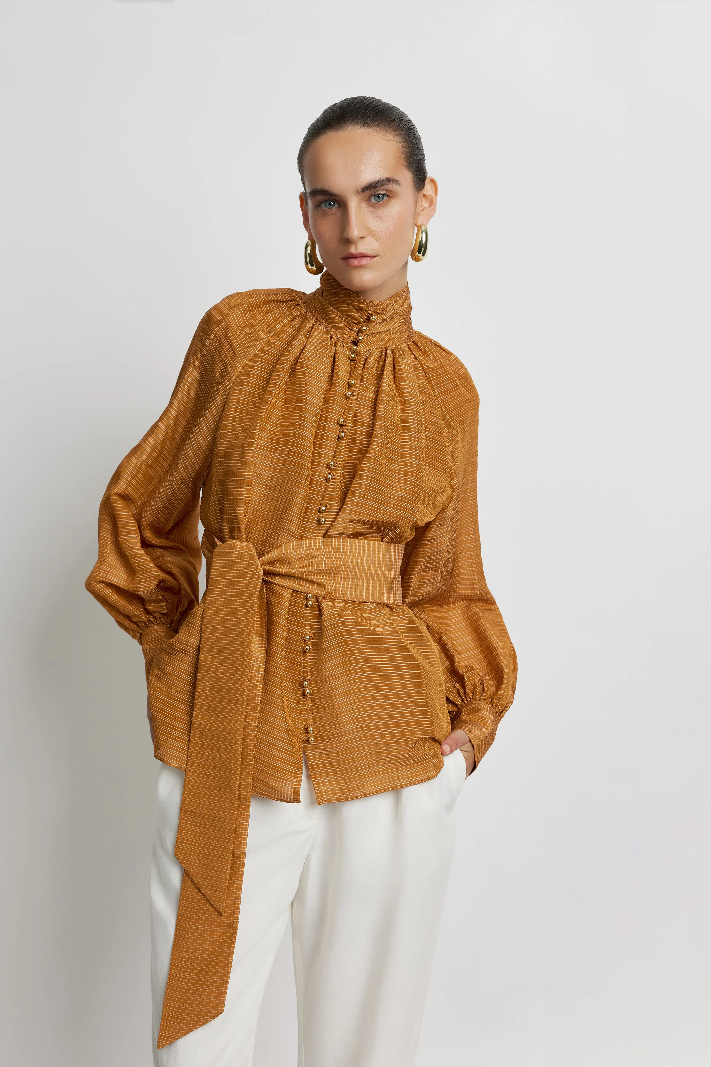 Sunset Long Sleeve Shirt - Tan