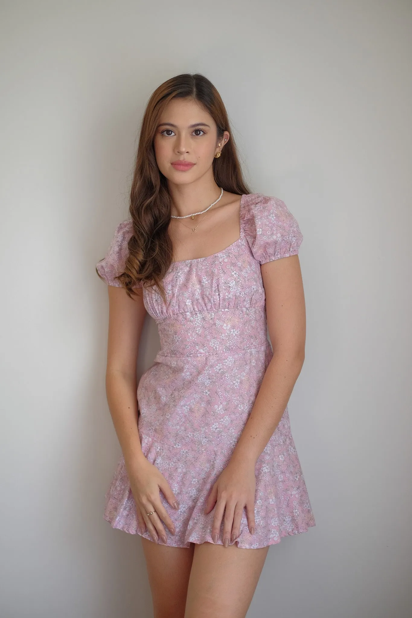 The Suri Mini dress - pink floral