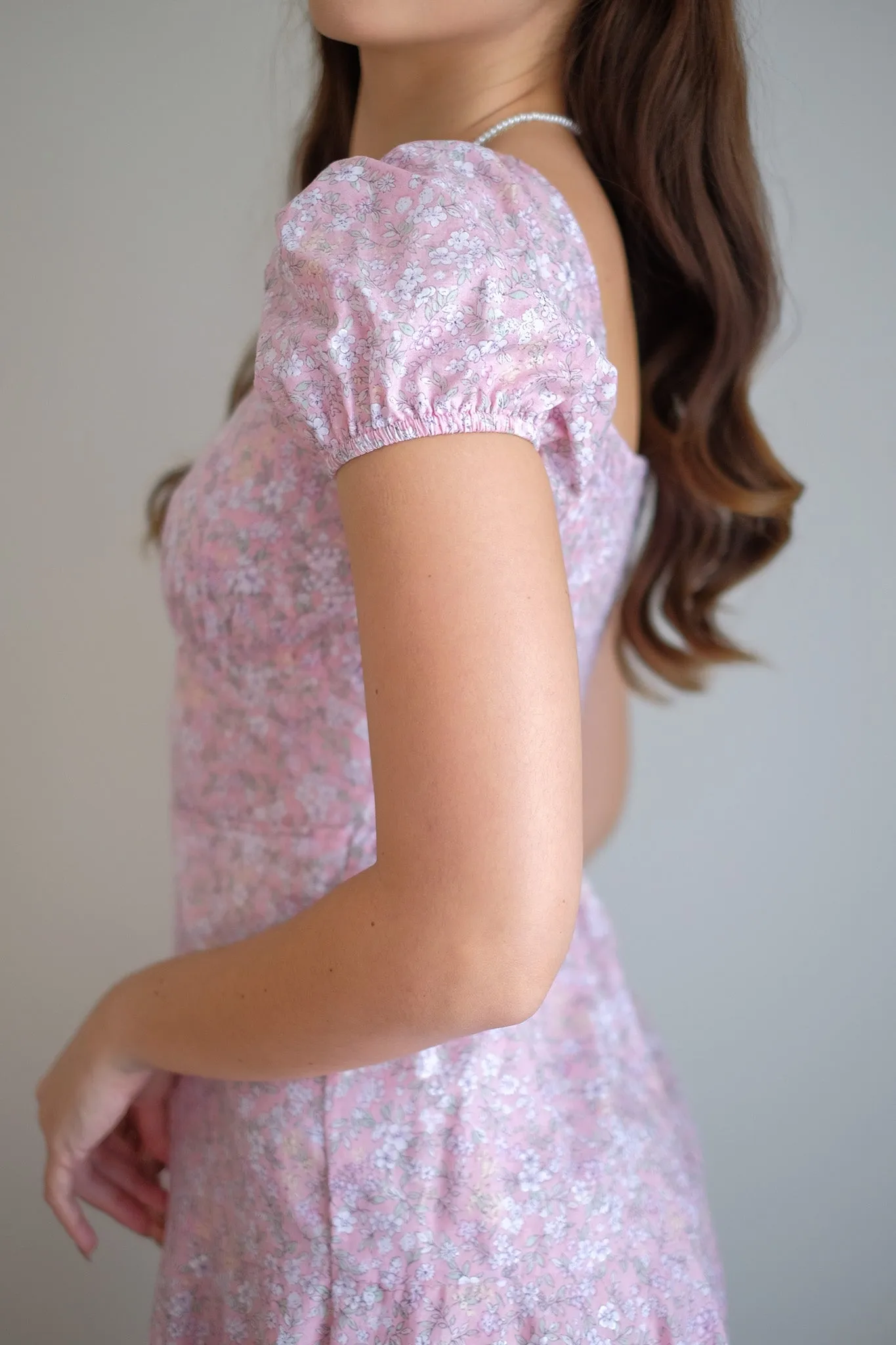 The Suri Mini dress - pink floral