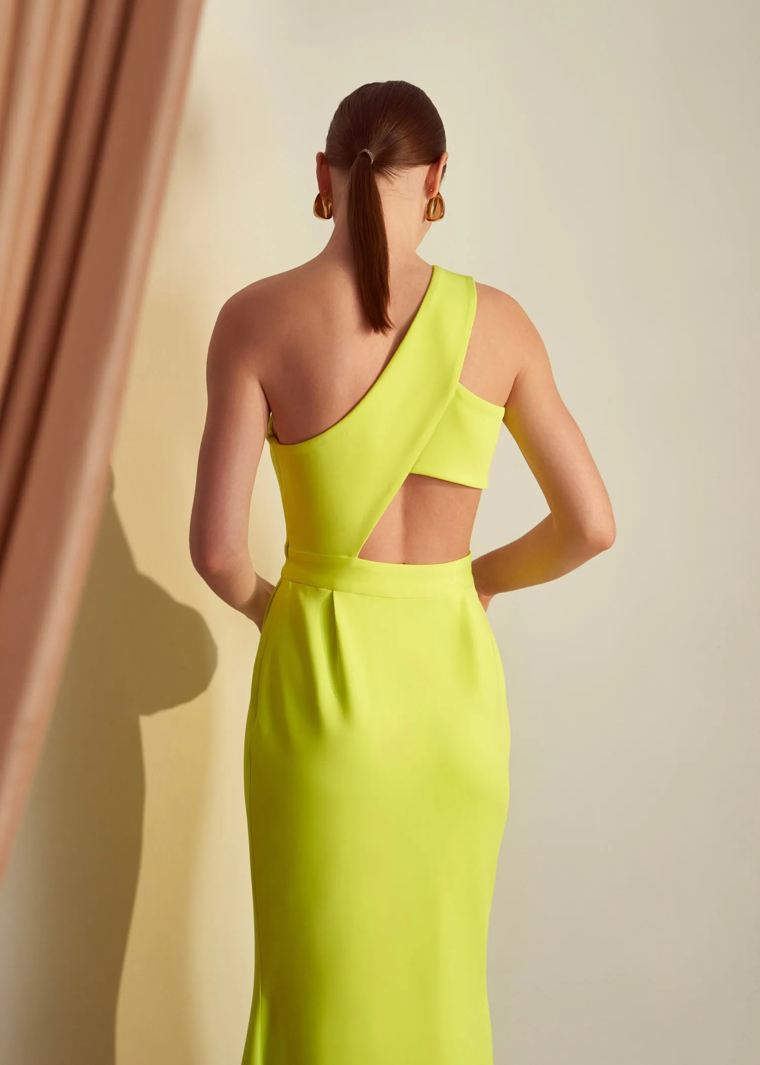 Tien Gown - Lime Green