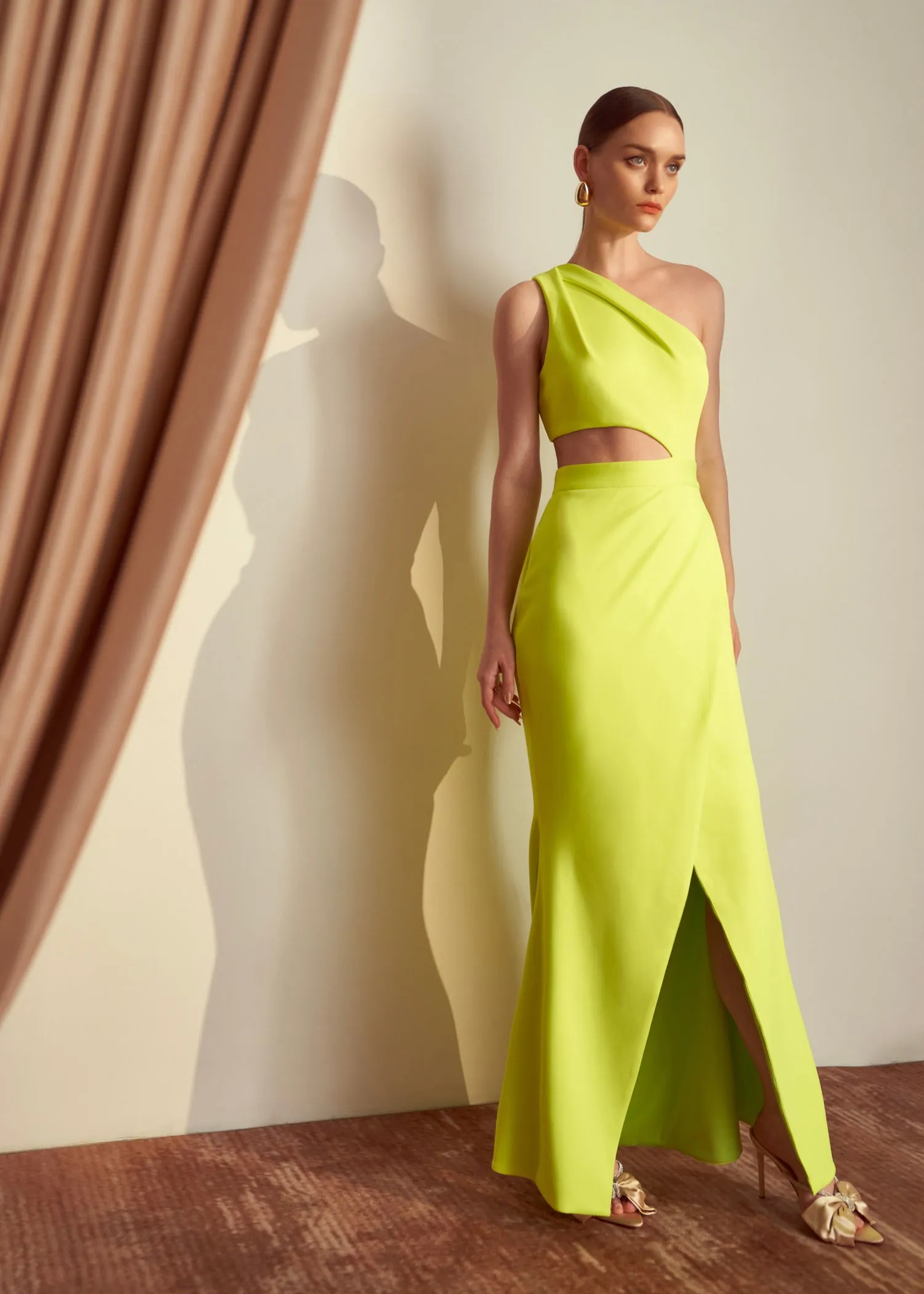 Tien Gown - Lime Green