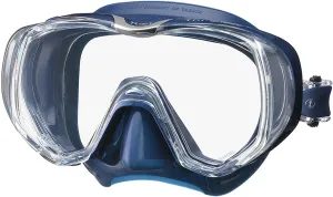 Used Tusa M-3001 Freedom Tri-Quest Dive Mask-Indigo Skirt / Indigo