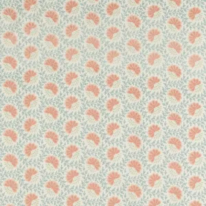 Verbena Fabric Seafoam Shell Pink