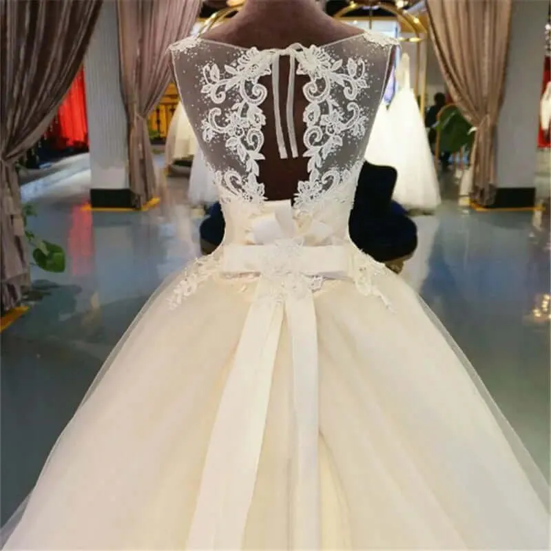 wedding dresses Lace Floor-Length Ball Gown Wedding dress