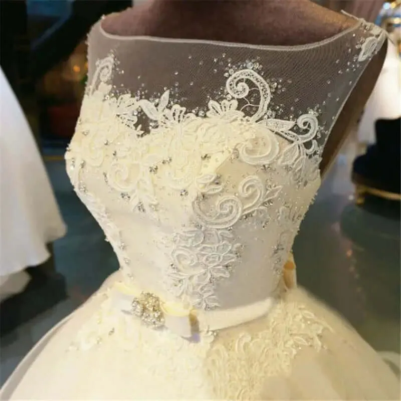 wedding dresses Lace Floor-Length Ball Gown Wedding dress