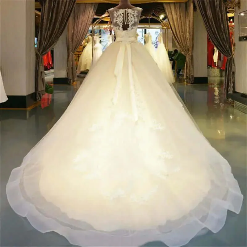 wedding dresses Lace Floor-Length Ball Gown Wedding dress