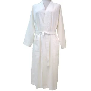 White Spa Waffle Weave Robe (41" & 50")