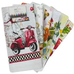 Wholesale 100% cotton Artistic Printed Kitchen Towel