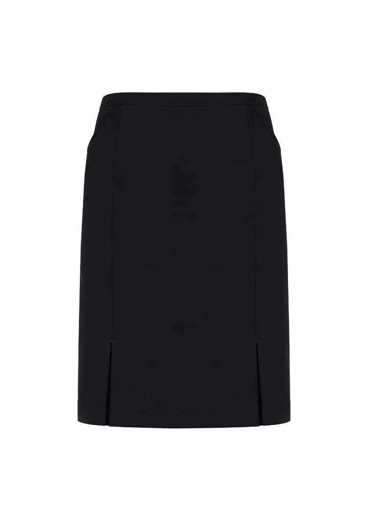 Womens Front Pleat Detail Straight Skirt