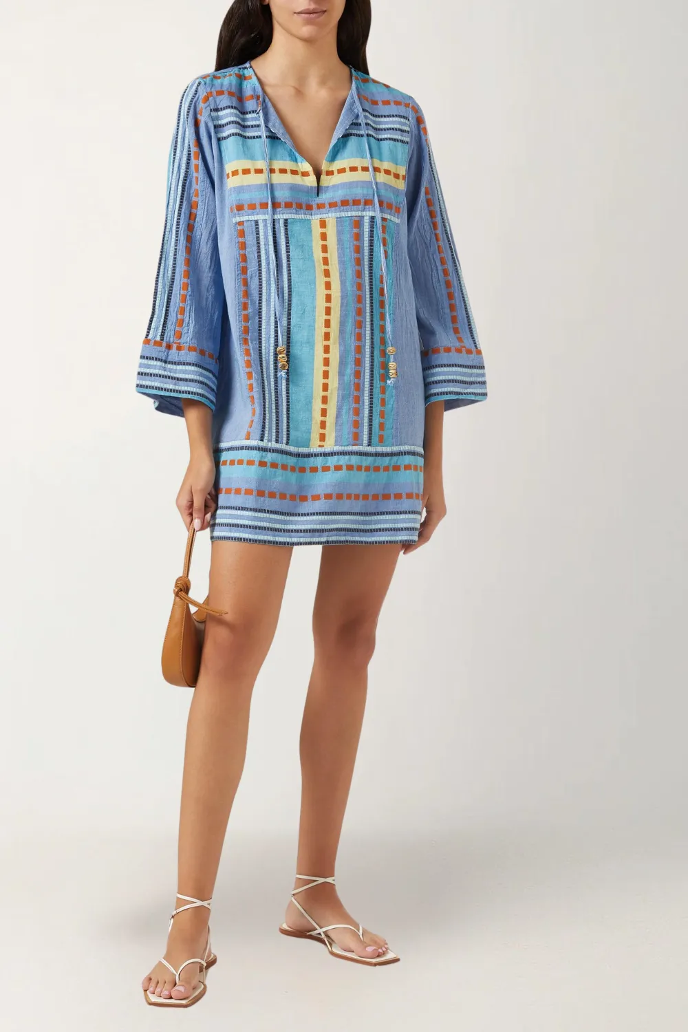 Zakar Tunic Dress in Alonissos Blue